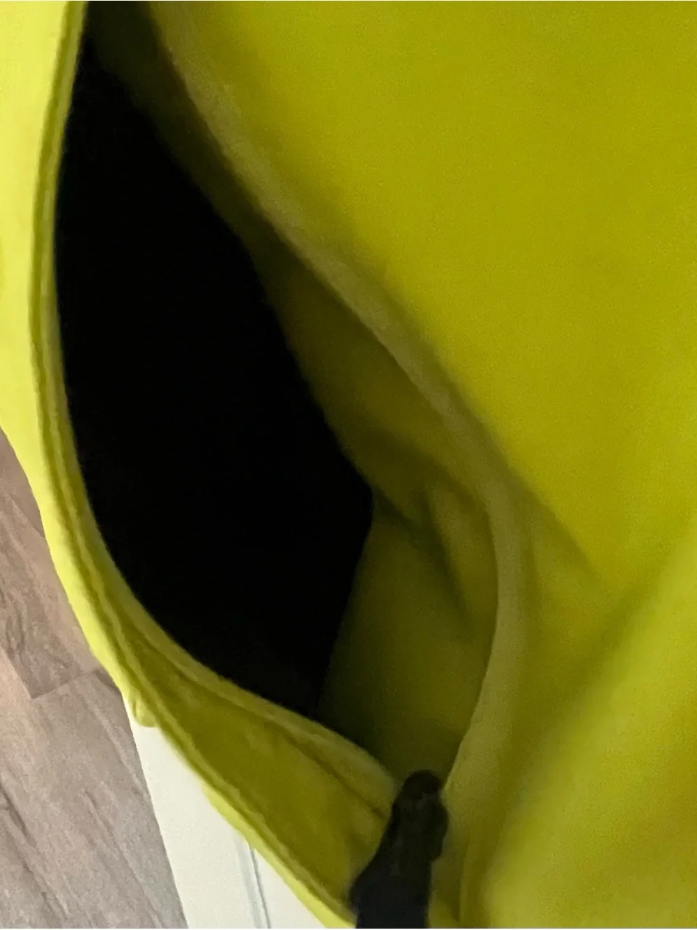 Kids Neon Yellow & Navy Hooded Rain Jacket European size 116/USA 6